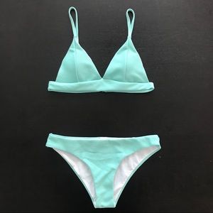 Shein Triangle top with bikini set